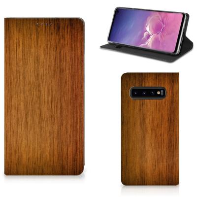 Samsung Galaxy S10 Book | Wallet Case | Donker Hout