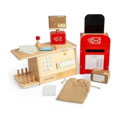 Bigjigs houten postkantoor speelset, 19dlg. Bigjigs houten postkantoor speelset, 19dlg.