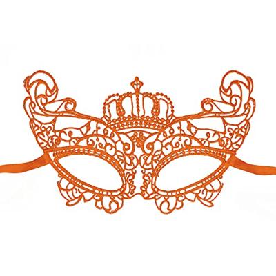 Masker oranje kant