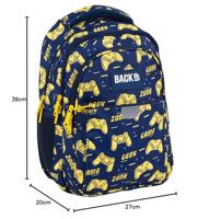 BackUP Rugzak, Gamer - 39 x 27 x 20 cm - Polyester - thumbnail