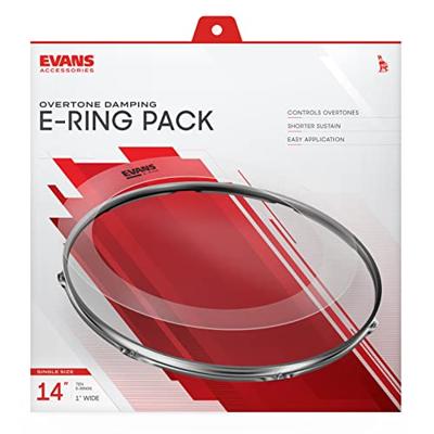 Evans E14ER1 10 Pack 1 inch E-Ring 14 inch Evans E14ER1 10 Pack 1 inch E-Ring 14 inch