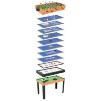 VidaXL Multispeeltafel 15-in-1 121x61x82 cm esdoornkleurig - thumbnail