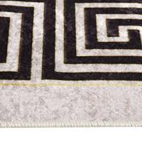 VidaXL Vloerkleed wasbaar anti-slip 190x300 cm lichtbeige - thumbnail