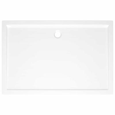 Douchebak rechthoekig 80x120 cm ABS wit