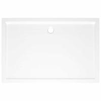Douchebak rechthoekig 80x120 cm ABS wit - thumbnail