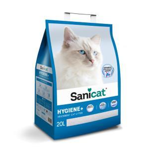 Sanicat Hygiene+ kattenbakvulling 2 x 20 liter