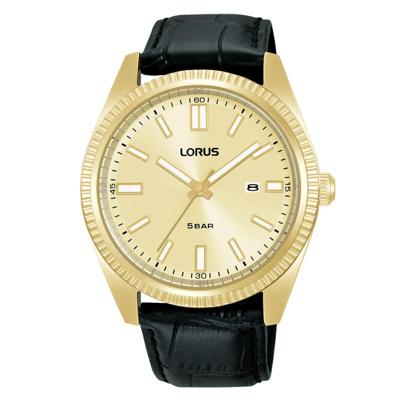 Lorus RH976QX9 Zwart Gouden Heren horloge