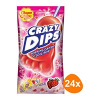 Chupa Chups - Crazy Dip Aardbei - 24 Stuks - thumbnail