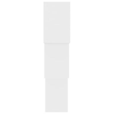 Wandschappen kubus 68x15x68 cm bewerkt hout wit