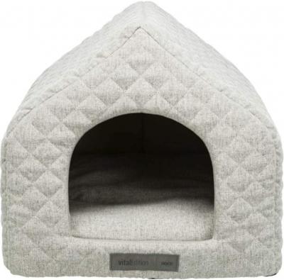 Trixie hondenmand huis noah vitaal schuimrubber lichtgrijs 40x43x45 cm