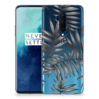 OnePlus 7T Pro | TPU Case | Leaves Grey - thumbnail