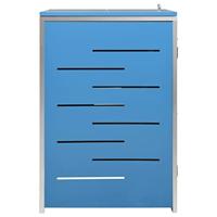 Containerberging enkel 69x77,5x115 cm roestvrij staal - thumbnail