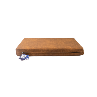 Let's Sleep Mellow Mattres Hondenkussen, hondenmand, orthopedische hondenmatras, 100 x 75 x 10 cm, L, cognac