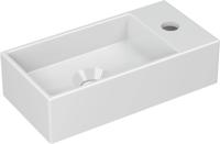 Saqu Carpo keramische fontein rechts 36x18x9cm glans wit - thumbnail