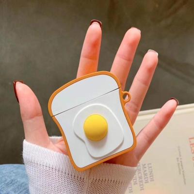 Stereo siliconen toast buetooth headset beschermhoes (wit)