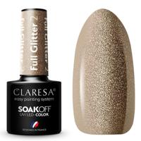 Claresa uv/led gellak 5ml full glitter 2 bronze - thumbnail