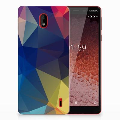 Nokia 1 Plus | TPU Hoesje | Polygon Dark