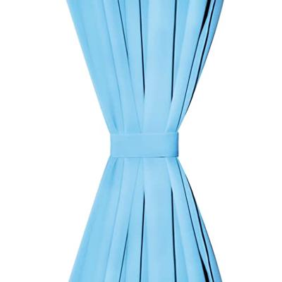 VidaXL Micro-satijnen gordijnen met lussen 140x225 cm turquoise 2 st