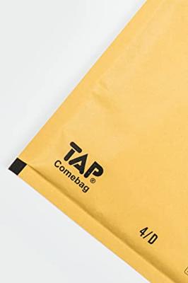 Comebag luchtkussenenveloppen, ft 180 x 265 mm, met stripsluiting, bruin, doos van 100 stuks