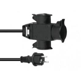 Eurolite EUROLITE 240v verlengkabel 3 voudig 3 meter