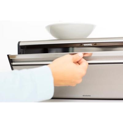 Brabantia Broodtrommel met klepdeksel matt steel