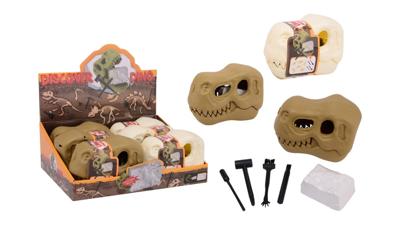 Johntoy Dinoschedel met fossiel uithakset