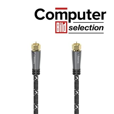 Hama SAT-aansluitkabel F-stekker - F-stekker Metaal Verguld 1,5 M 120 DB