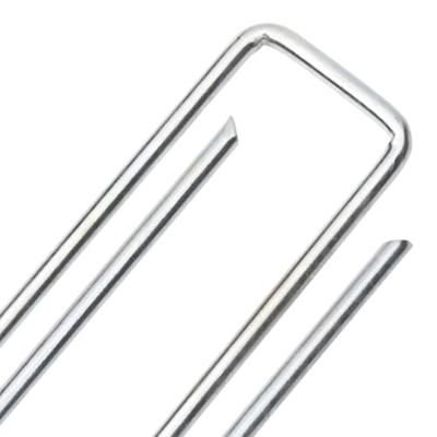 VidaXL Grondharingen 50 st u-vormig 20x4 cm gegalvaniseerd staal