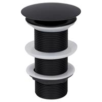 Wastafel Afvoerplug Differnz Always Open 7 cm Mat Zwart - thumbnail