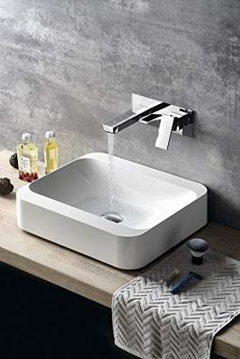 Wastafelmengkraan Inbouw Sapho Latus 1-hendel Uitloop Recht 16.5 cm Chroom Sapho