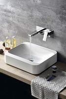 Wastafelmengkraan Inbouw Sapho Latus 1-hendel Uitloop Recht 16.5 cm Chroom Sapho - thumbnail