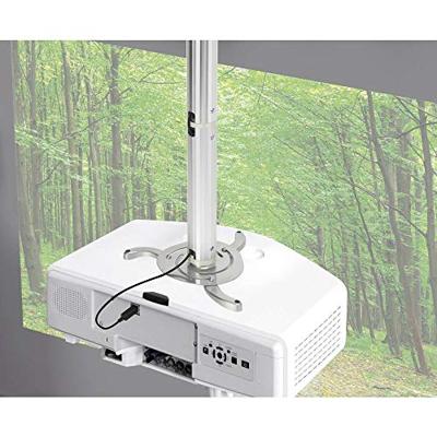 SpeaKa Professional Projector Beamer-plafondbeugel Kantelbaar, Draaibaar Afstand vloer-plafond (max.): 106 cm Zilver SpeaKa Professional Projector Beamer-plafondbeugel Kantelbaar, Draaibaar Afstand vloer-plafond (max.): 106 cm Zilver