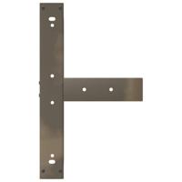 Bartafelpoten 2 st T-vormig 60x35x(110-111) cm staal naturel - thumbnail