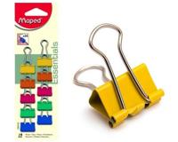 Maped foldbackclip klein model, 19 mm, ophangdoosje van 10 stuks, zwart of assorti - thumbnail