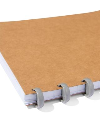 HEMA Ringschrift A4 Commerciaal Geruit 4x8mm Kraft