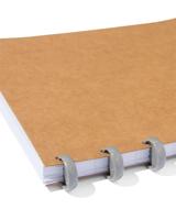 HEMA Ringschrift A4 Commerciaal Geruit 4x8mm Kraft - thumbnail