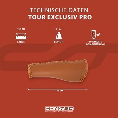 CONTEC handvatten "tour exclusiv pro" ct grips tour exc. pro 135 mm, honey