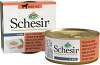 SCHESIR Chicken with papaya in jelly - natvoer voor honden - 150g - thumbnail