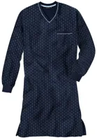 Gotzburg Nachthemd V-hals blauw - thumbnail