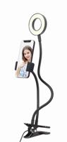 LED-selfiering met telefoonhouder - thumbnail