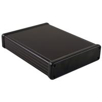 Hammond Electronics 1455R2201BK Profielbehuizing 223 x 160 x 30.5 Aluminium Zwart 1 stuk(s) - thumbnail