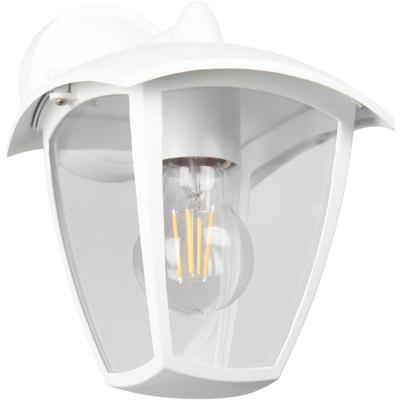 LED Tuinverlichting - Wandlamp Buitenlamp - Trion Tena - E27 Fitting - IP44 - Mat Wit - Aluminium