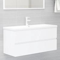 VidaXL Wastafelkast 100x38,5x45 cm bewerkt hout wit - thumbnail