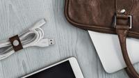 DuraTek Plus Lightning/USB-A-kabel met leren bandje - thumbnail