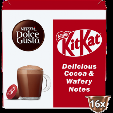 NESCAFÉ Dolce Gusto, Chocolademelk Capsules KitKat, 16 cups, 256 gr bij Jumbo