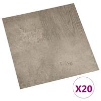 VidaXL Vloerplanken 20 st zelfklevend 1,86 m² pvc grijs - thumbnail