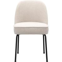 Eetkamerstoel Vogue Gear Natural met zwarte poten - thumbnail