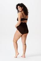 Noppies Nisa Naadloze Sensil Zwangerschapsslip Coffee Bean - thumbnail