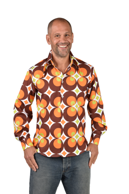 Hemd "circle brown "