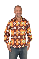 Hemd "circle brown " - thumbnail